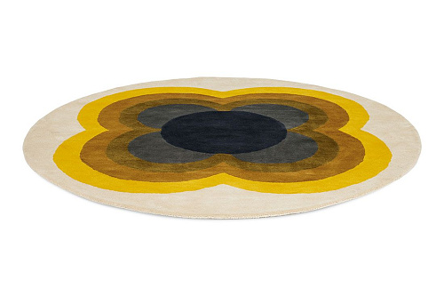 Tappeto Rotondo Girasole Giallo 060006
