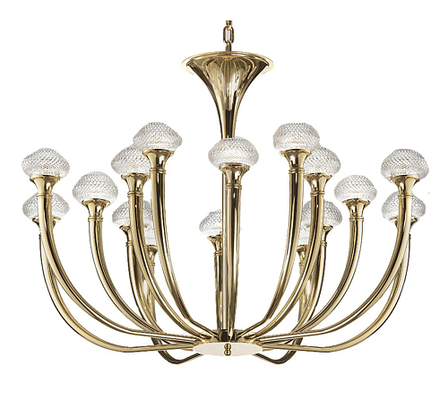Lampadario in Oro Lucido