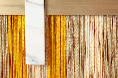Specchio decorativo da parete Souk Yellow