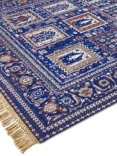 Tappeto Lusso Mughal Blu