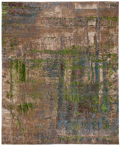 Tappeto Artwork 3 Multicolore Verde