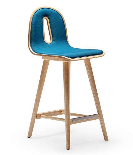 Sgabello da Bar Gotham Woody SG-65-I Blu
