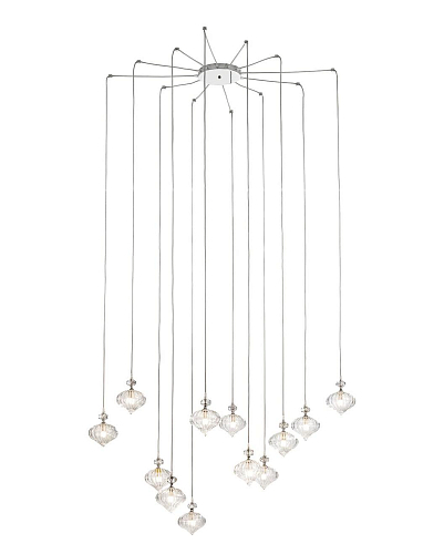 Lampadario Murano a 12 Luci in Vetro Soffiato