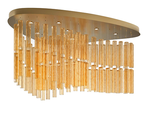 Lampadario a Cascata in Vetro di Murano