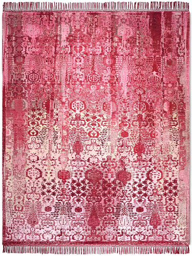 Tappeto Annodato Lusso Bosco Fragola