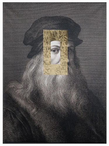 Pannello Decorativo Leonardo Portrait