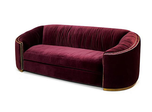 Divano Curvo Premium Comfort Rosso