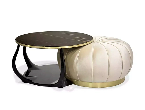 Enlace Tavolino Marmo Sahara Noir