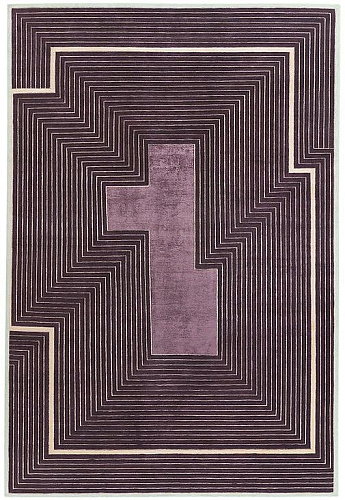 Tappeto Viola Cornice