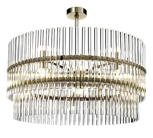 Lampadario Rotondo a 24 Luci in Oro Soft