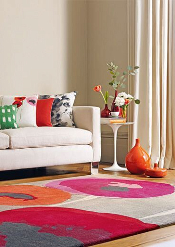 Tappeto Poppies Red