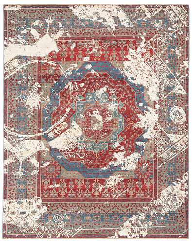 Tappeto Mamluk Malena Rosso Seta Naturale