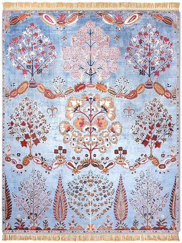 Tappeto Lusso Mughal Blu