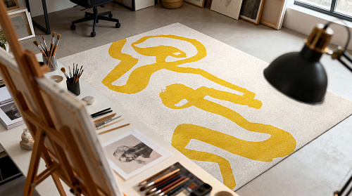 Tappeto Ribonn Pure Yellow