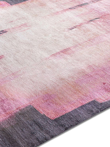 Tappeto Tessuto Esagono Rosa