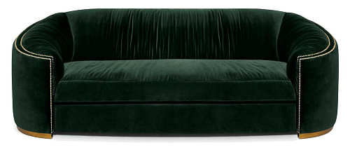 Divano Curvo Premium Comfort Verde Scuro
