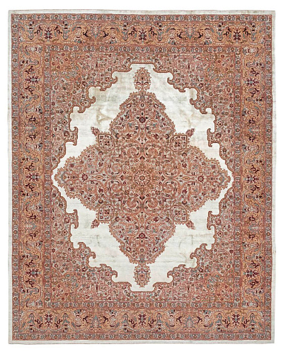 Tappeto Tabriz Blu Azzurro Seta