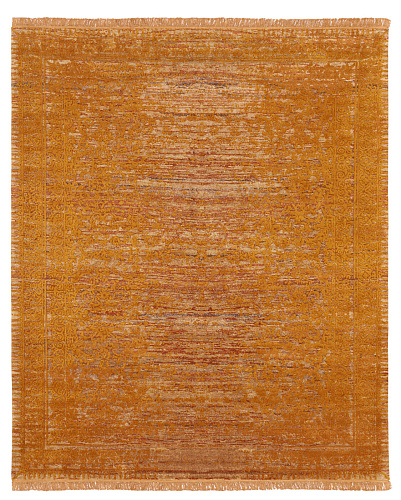 Tappeto Ferrara Radi Stomped Reverse Marrone Oro
