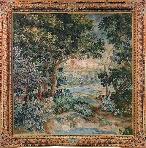 Arazzo Verdura Cascata (Quadrato)
