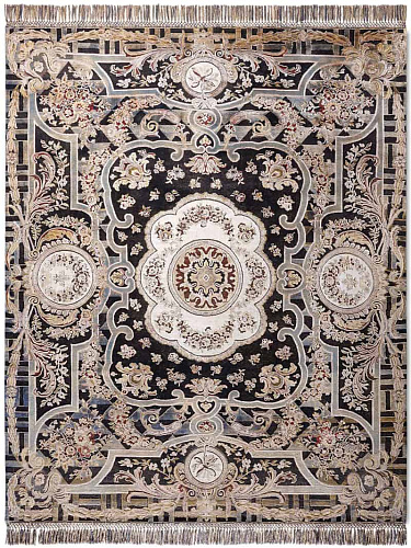 Tappeto Aubusson Nero