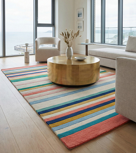 Tappeto Striped Spectrum Blue