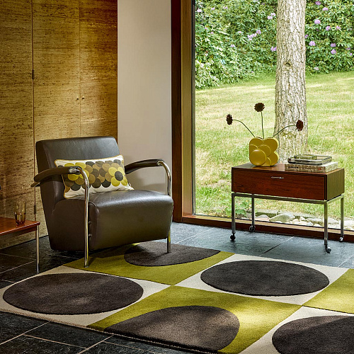 Spot Square Walnut/Lichen Tappeto
