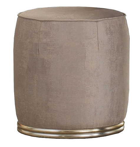Pouf con Base in Legno