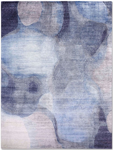 Tappeto Lusso Blu/Grigio