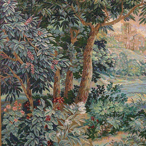 Arazzo Verdura Cascata (Quadrato)