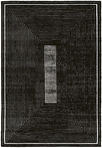 Tappeto Nero Cornice