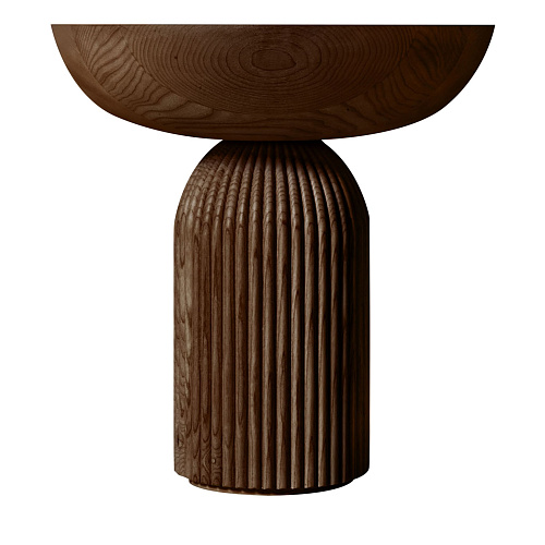 Tavolino da Caffè Frassino Marrone Convesso