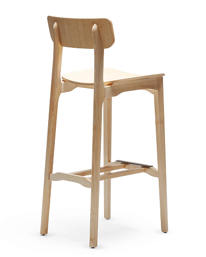 Sgabello da Bar in Legno Cacao L SG-80