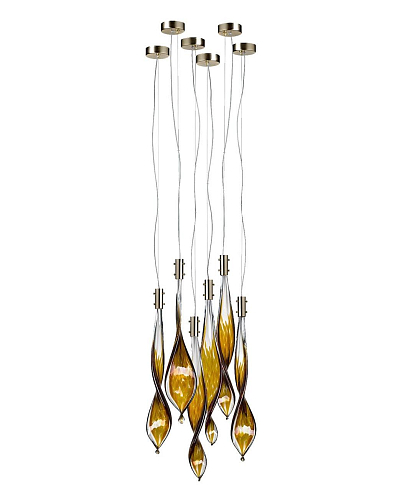 Pendente Murano con Foglie a 6 Luci