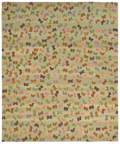 Tappeto Little Butterfly Verde