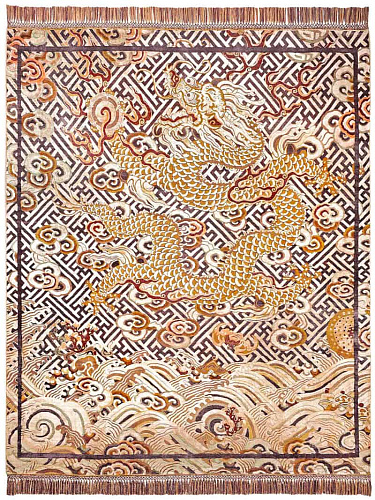 Tappeto Annodato Dragon