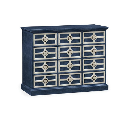 Cassettiera Midmoor Blue Painted