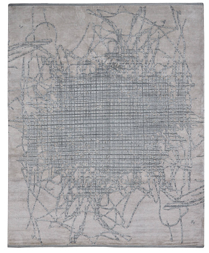 Tappeto Grid Muted 2 Chrome