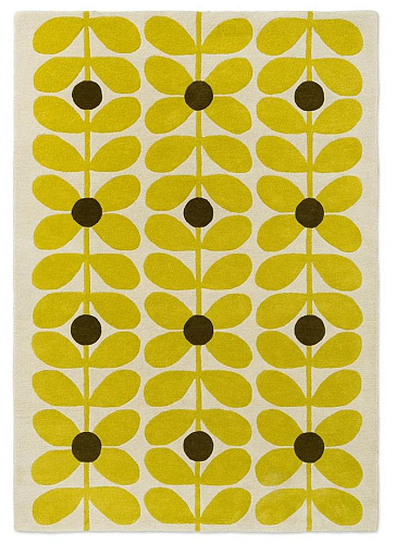Sixties Stem Yellow Tappeto