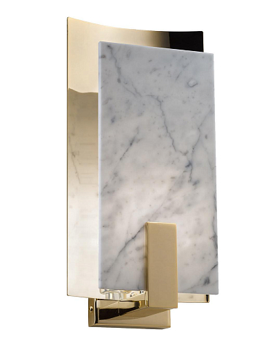 Applique in Ottone e Marmo di Carrara