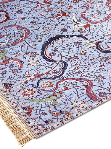 Tappeto Lusso Tabriz Azzurro