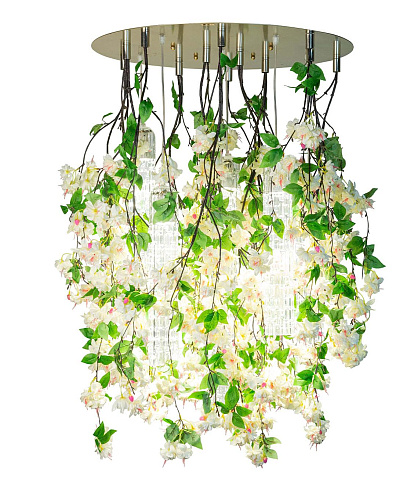 Lampadario Grande White Cascade