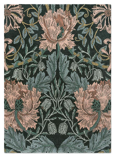 Honeysuckle & Tulip Teal Tappeto
