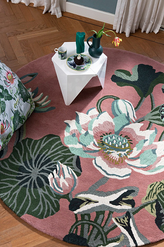 Tappeto Rotondo Waterlily Dusty Rose