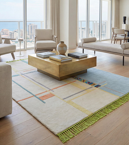 Tappeto Linear Atlas Blue