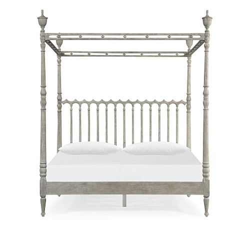 Letto matrimoniale Morris King Greyed Oak
