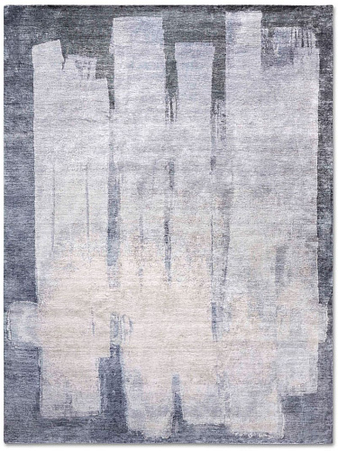 Tappeto Tessuto Grigio Argento