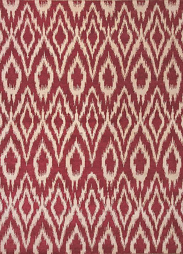 Tappeto Ikat Rosso