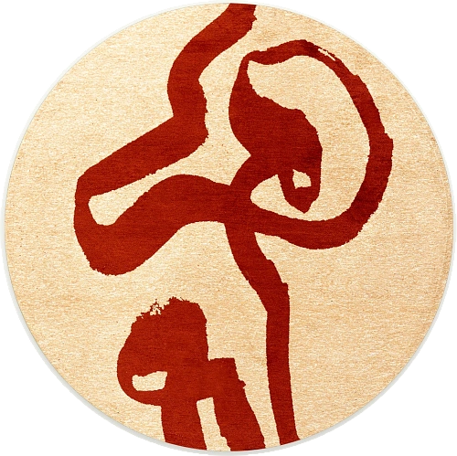 Tappeto Rotondo Imperial Red 9847
