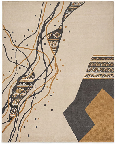Tappeto Calligraphic Paths Stone