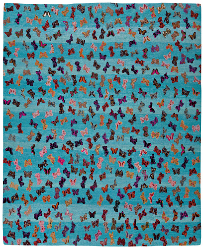 Tappeto Little Butterfly Acquamarina